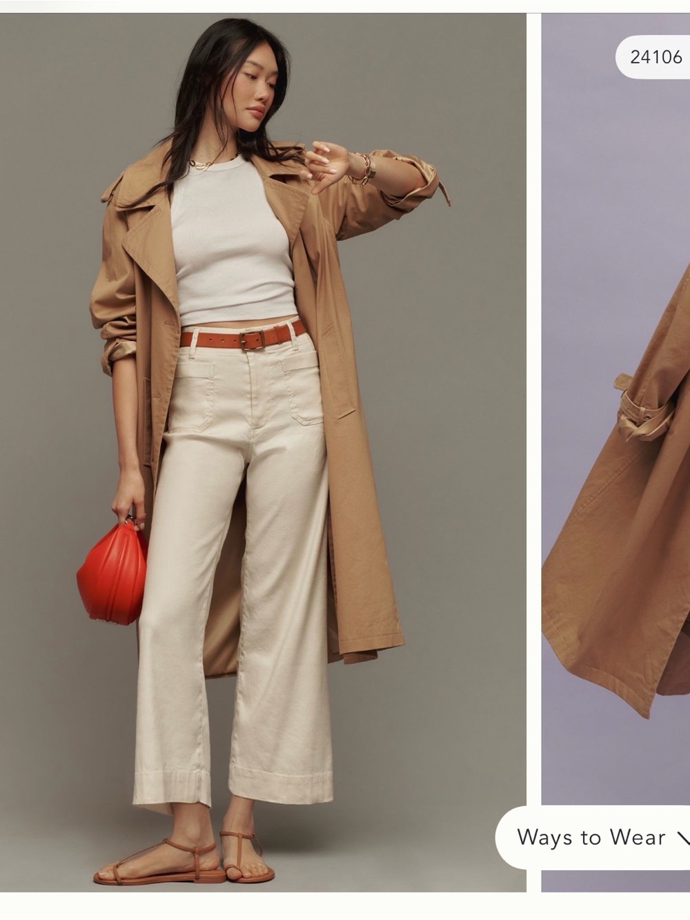 Maeve Colette Cropped Wide Leg Trouser